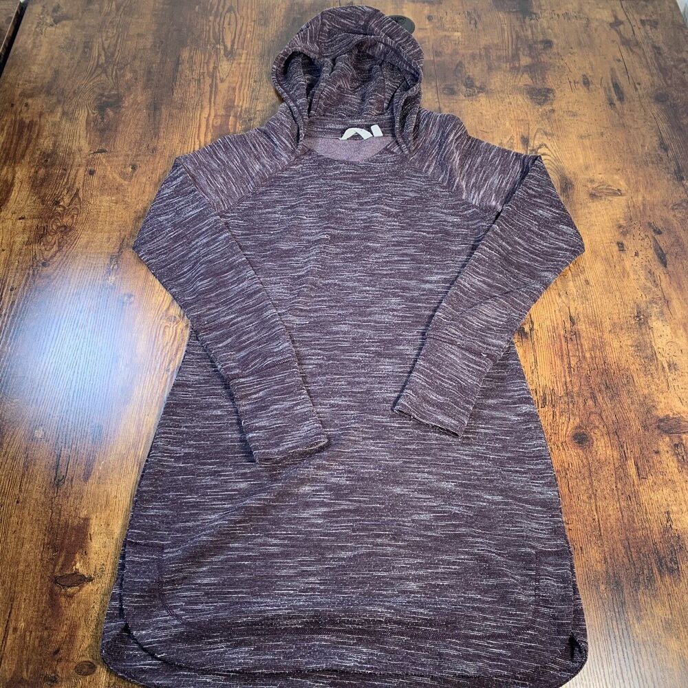 Athleta Women Purple Long Sleeve Blissful Hoodie Active Athleasure Dress Small